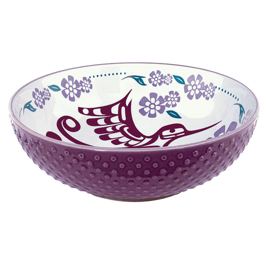 Hummingbird Large Porcelain Art Serving Bowl - Francis Dick