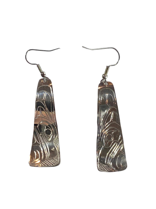 Silver Eagle Earrings