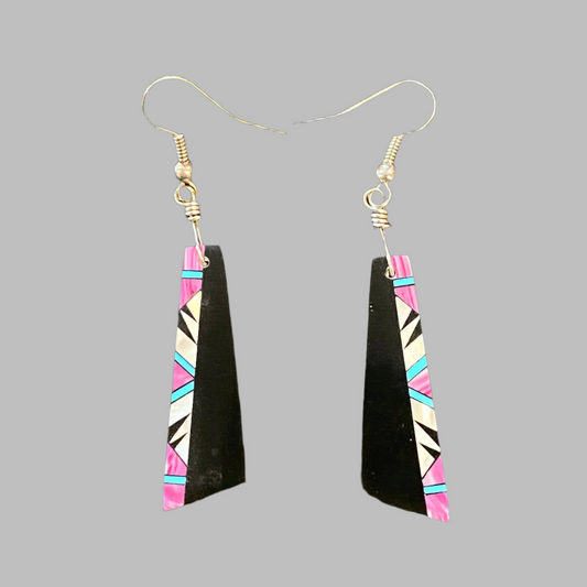 Inlay Earrings - Leander Nez
