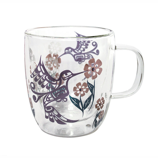 Hummingbird Glass Mug - Francis Dick