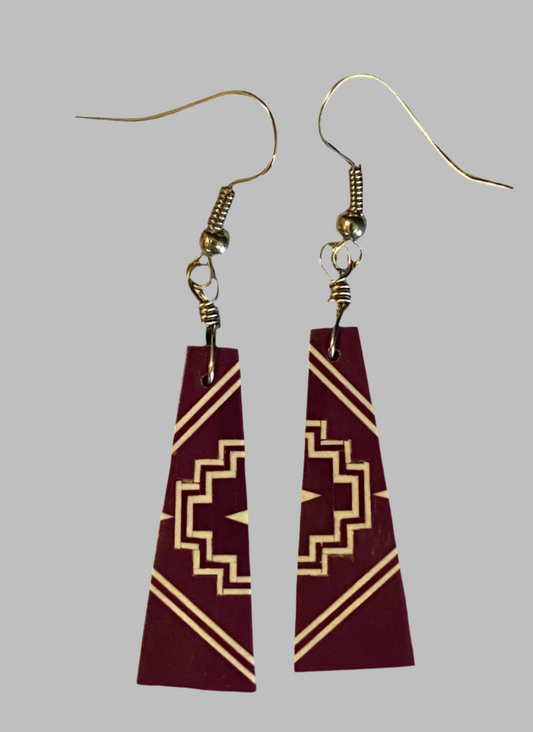 Inlay Earrings - Leander Nez