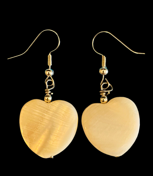 Mother of Pearl Earrings - Leander Nez