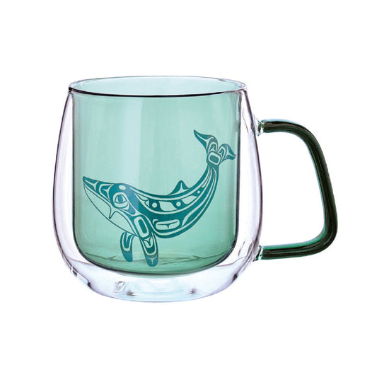 Humpback Whale Glass Mug - Gordon White
