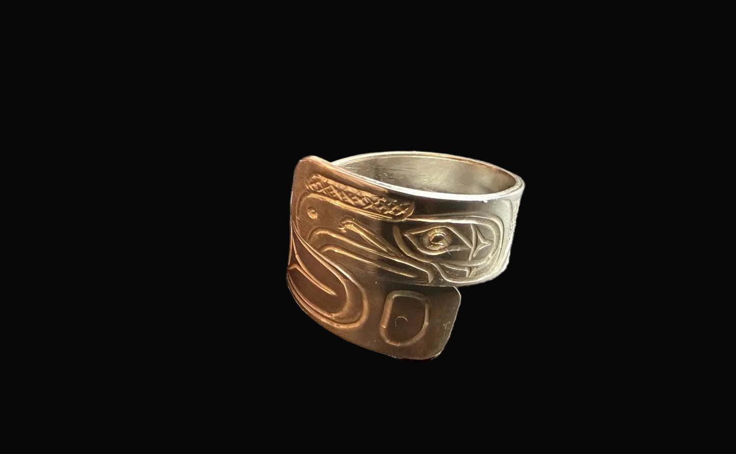 Stirling Silver Wrap Ring Eagle II