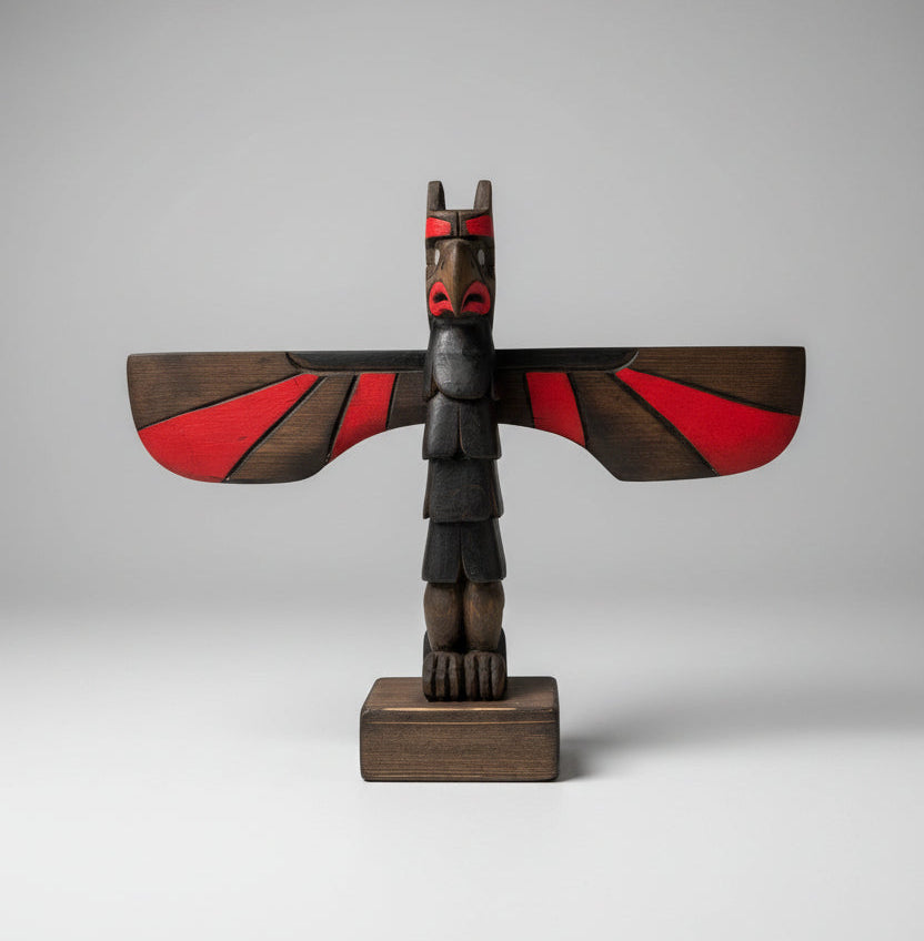 13" Red Cedar Totem Pole