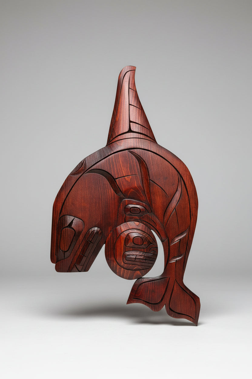Raven Moon/ Killer Whale Plaque