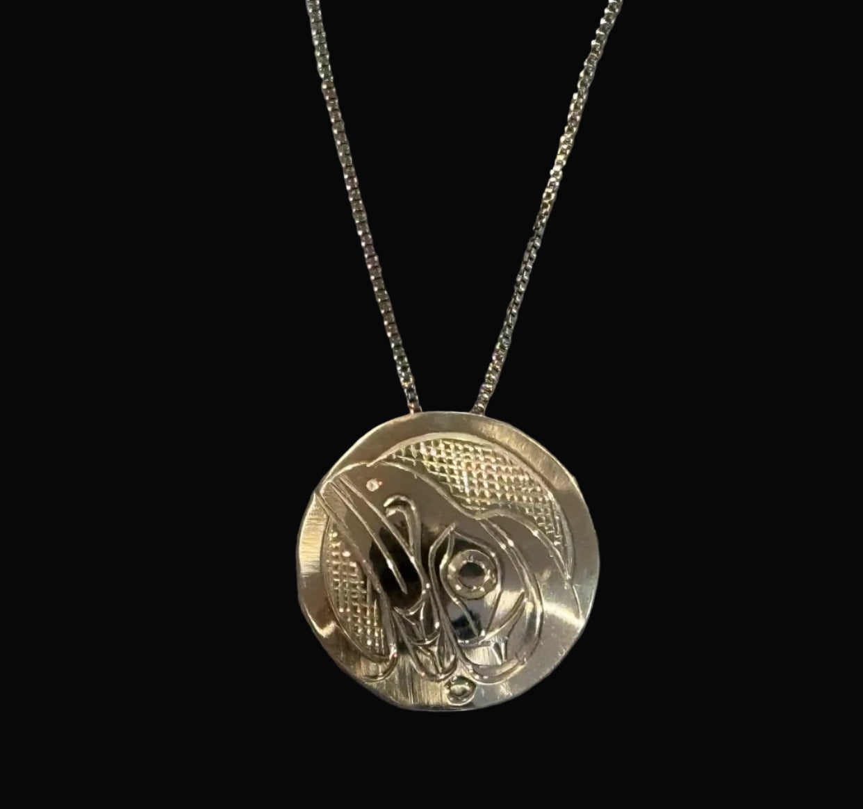 Stirling Silver Raven Pendant