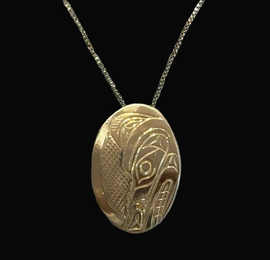 Sterling Silver Wolf Pendant