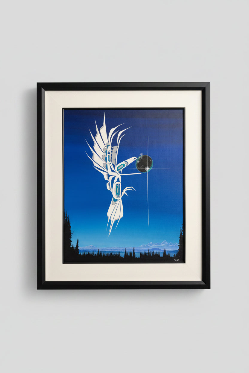 White Raven Steals the Moon
