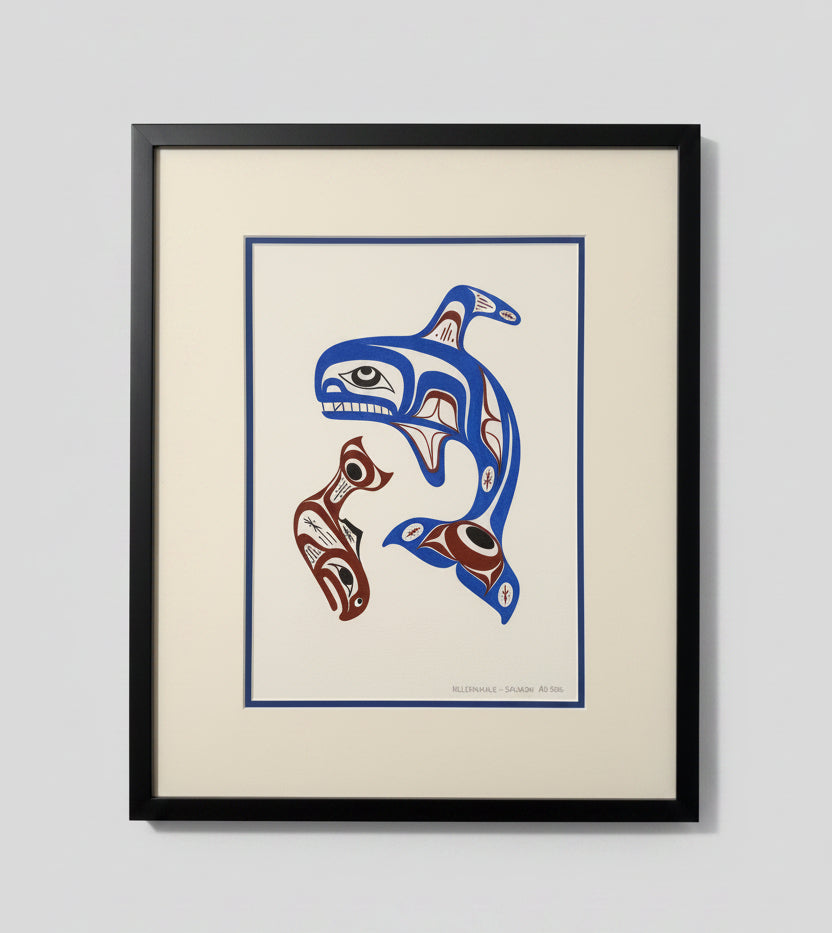 Killer Whale & Calf Original Painting