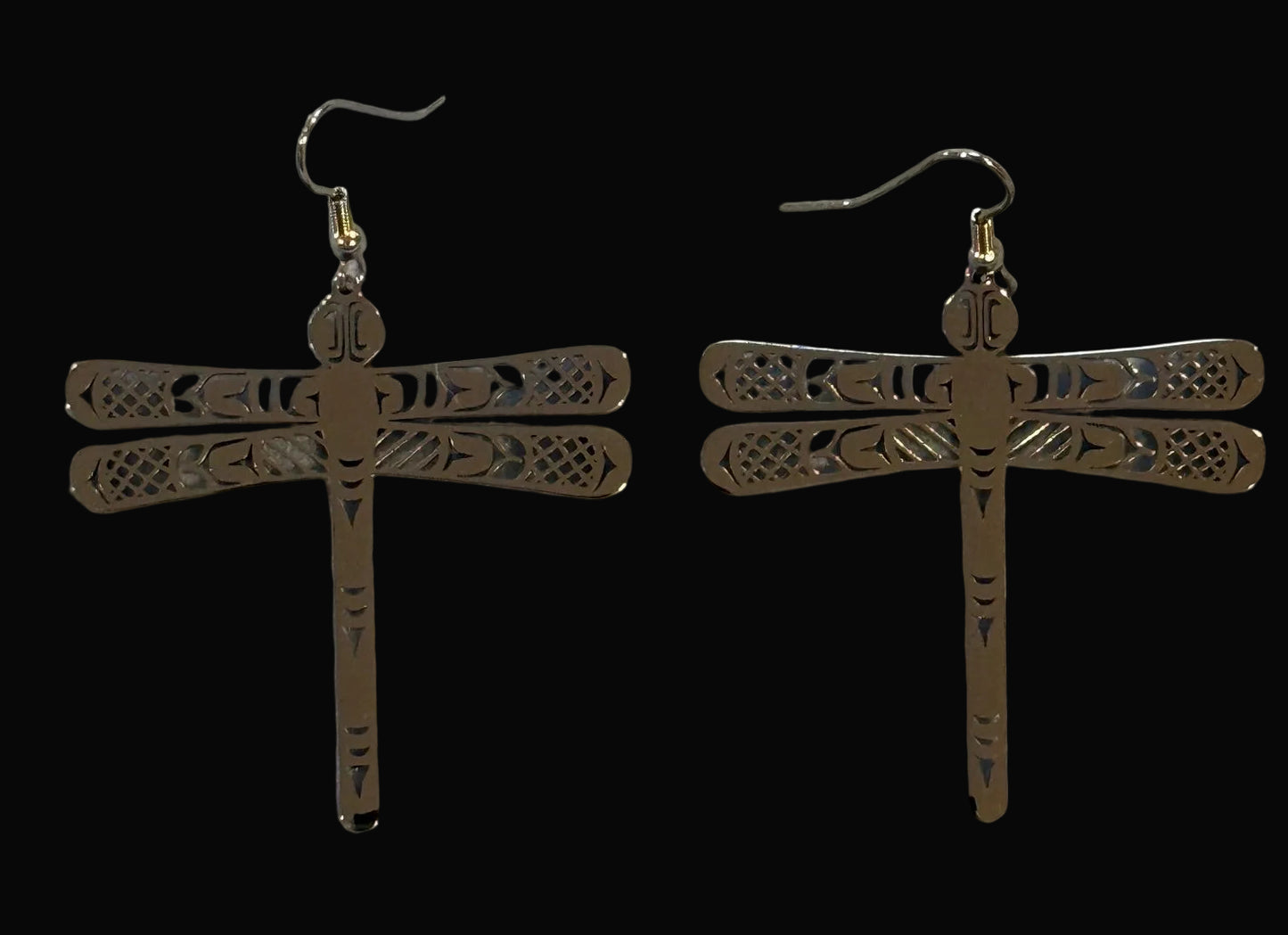 Stainless Steel Dragonfly Earrings
