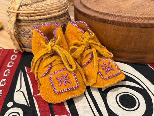 Toddler Baby Moosehide Moccasins