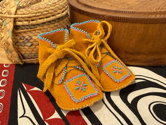 Newborn Moosehide Moccasins