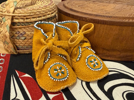Newborn Moosehide Moccasins