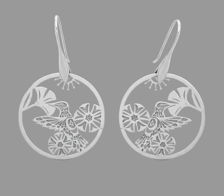 Hummingbird Sterling Silver Earrings