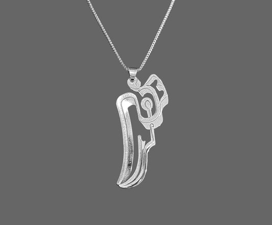 Sterling Silver Raven Pendant
