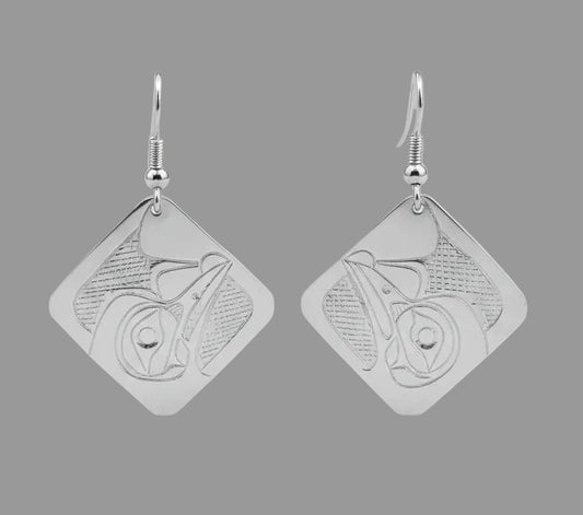 Stirling Silver Hummingbird Earrings