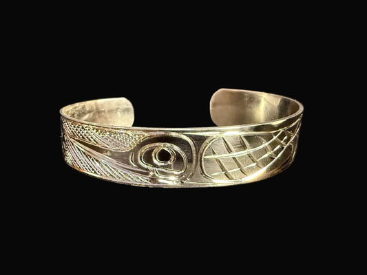 1/2" Sterling Silver Hummingbird Bracelet