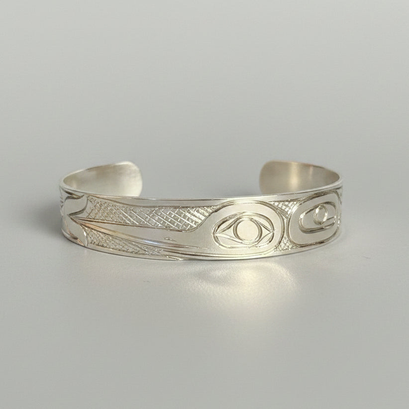 3/8" Stirling Silver Hummingbird Bracelet
