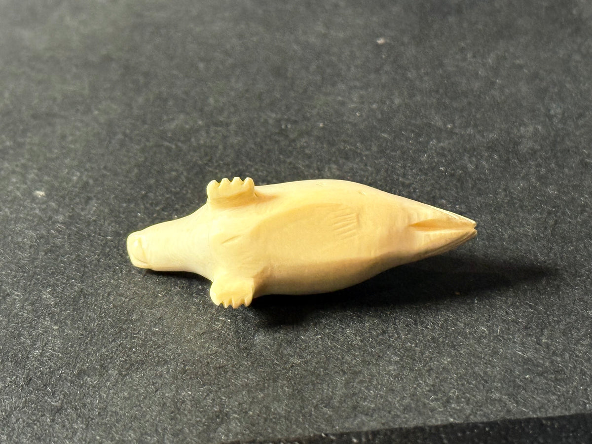 Inuit Walrus Family Ivory Seal Set (3)