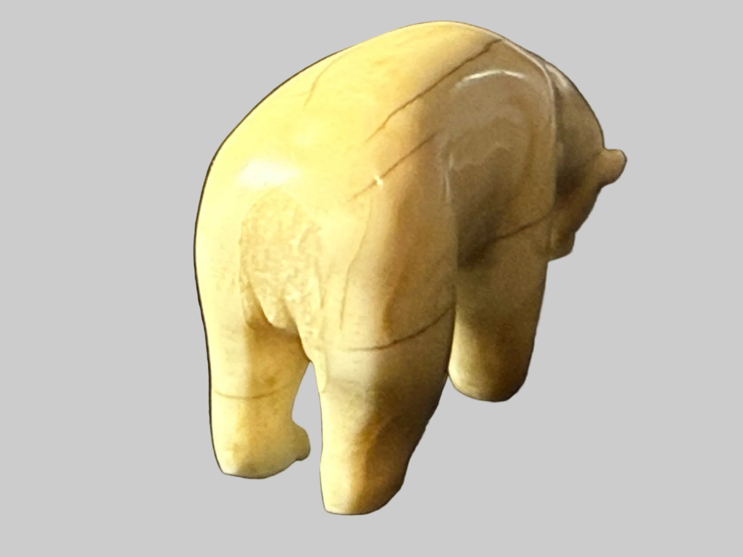 Vintage Ivory Walrus Tusk Polar Bear