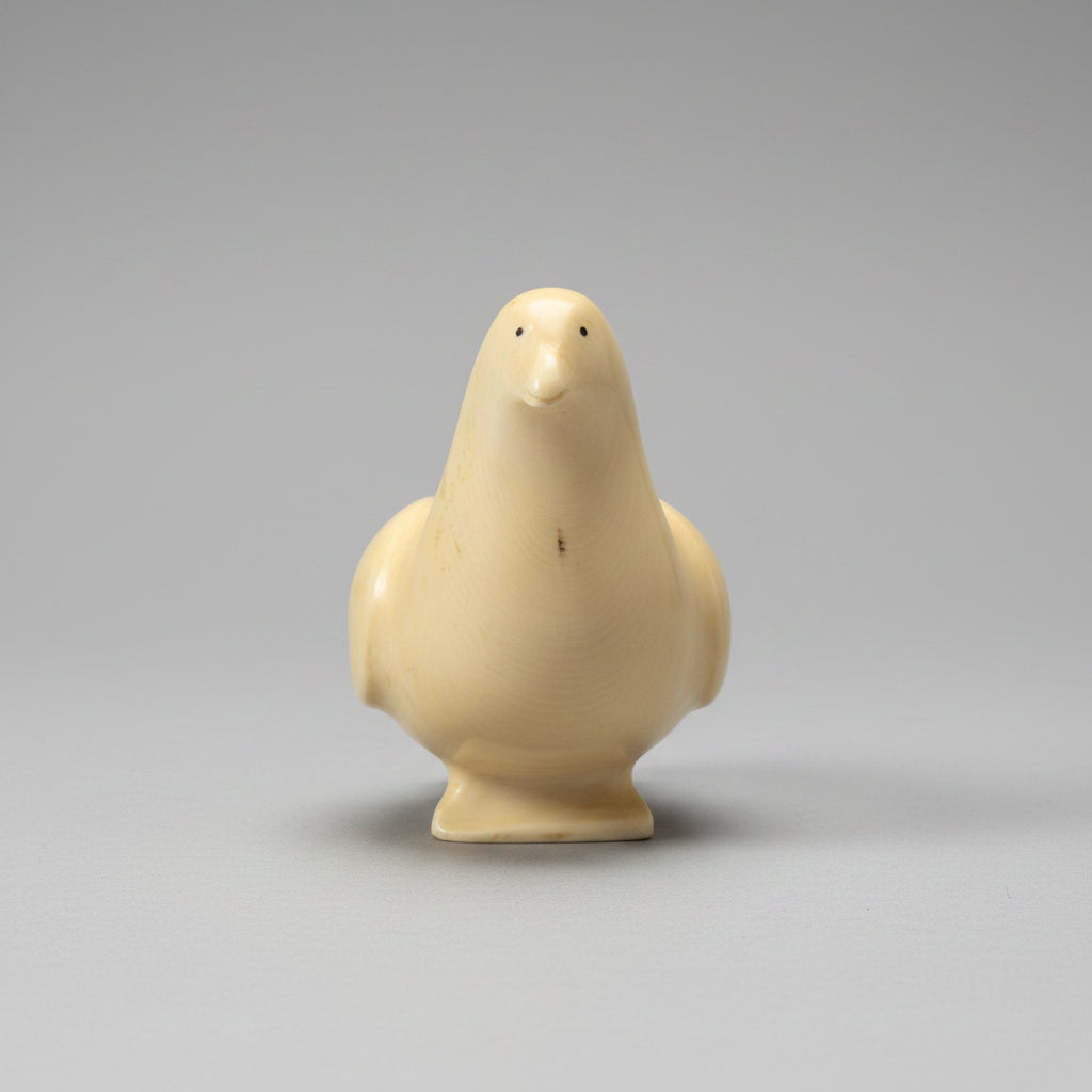 Vintage Inuit Walrus Ivory Ptarmigan