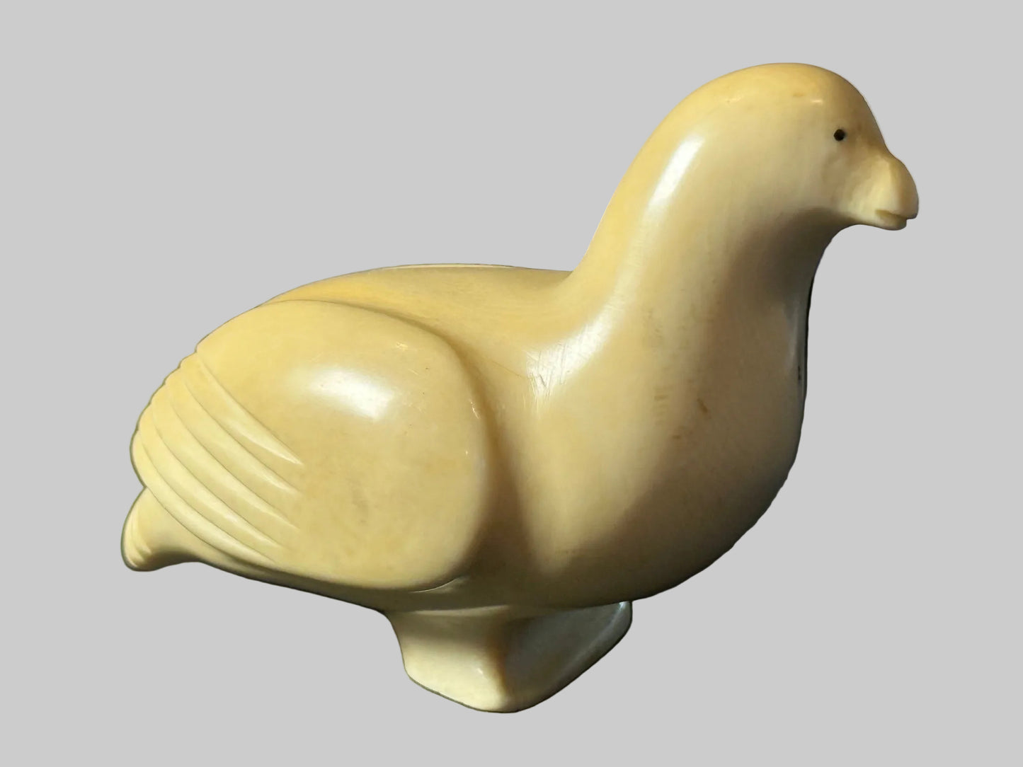 Vintage Inuit Walrus Ivory Ptarmigan