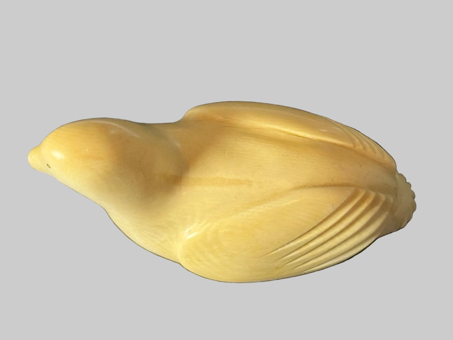 Vintage Inuit Walrus Ivory Ptarmigan