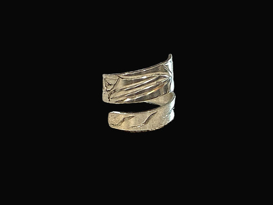 Sterling Silver Hummingbird Wrap Ring