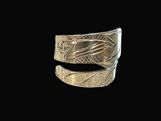 Sterling Silver Hummingbird Wrap Ring 3