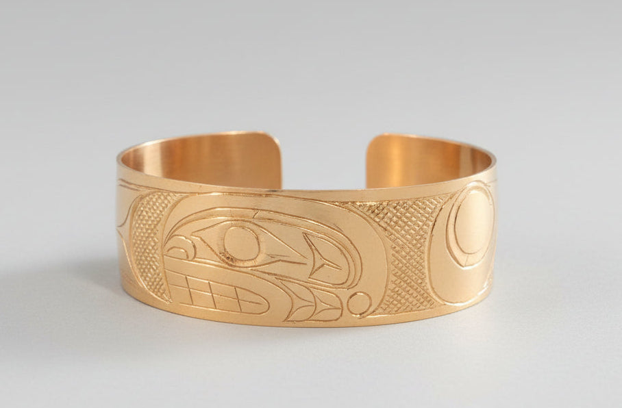 3/4" Copper Killer Whale Bracelet