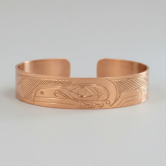 1/2" Copper Raven Bracelet