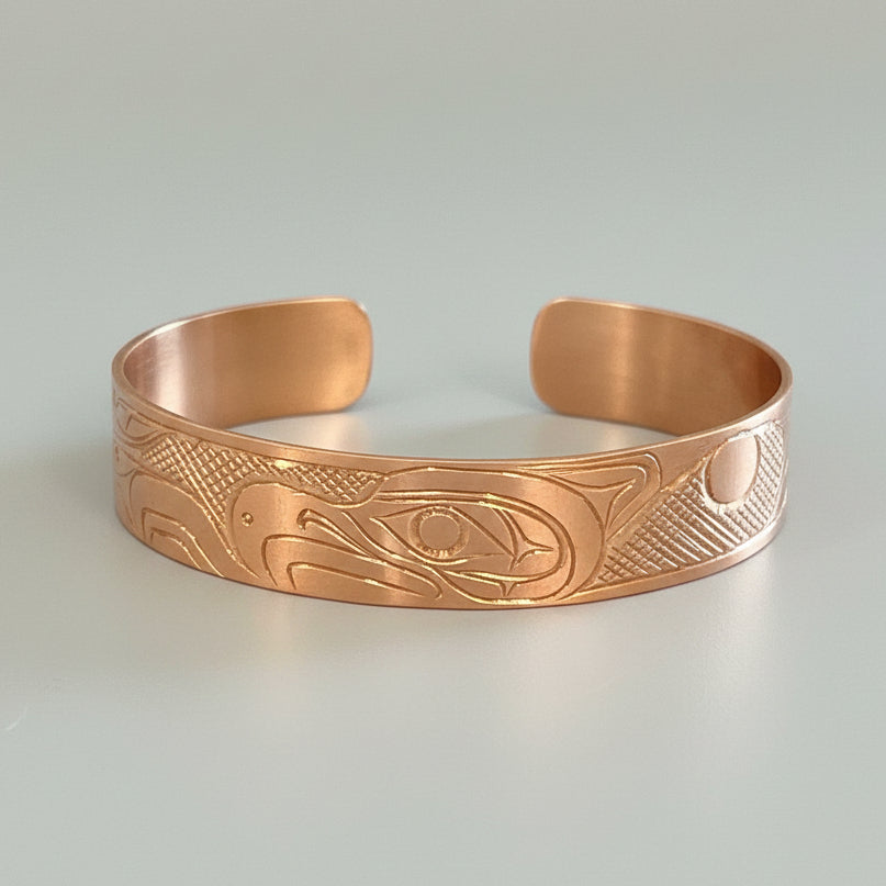 1/2" Copper Thunderbird Bracelet
