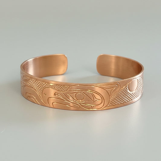 1/2" Copper Thunderbird Bracelet