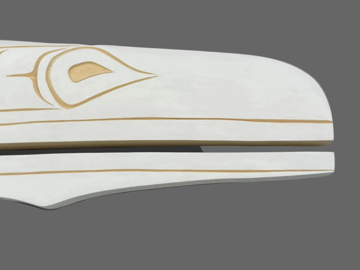 Large White Raven Plaque