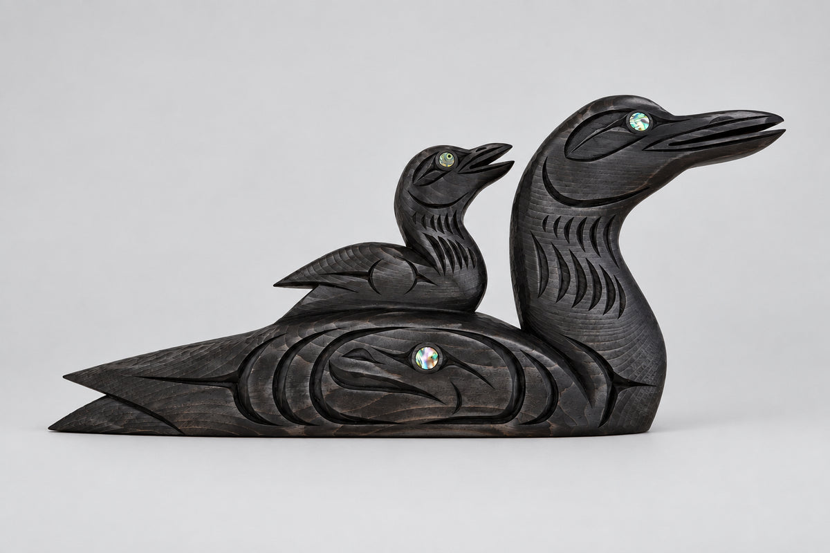 Loon & Baby (free standing)