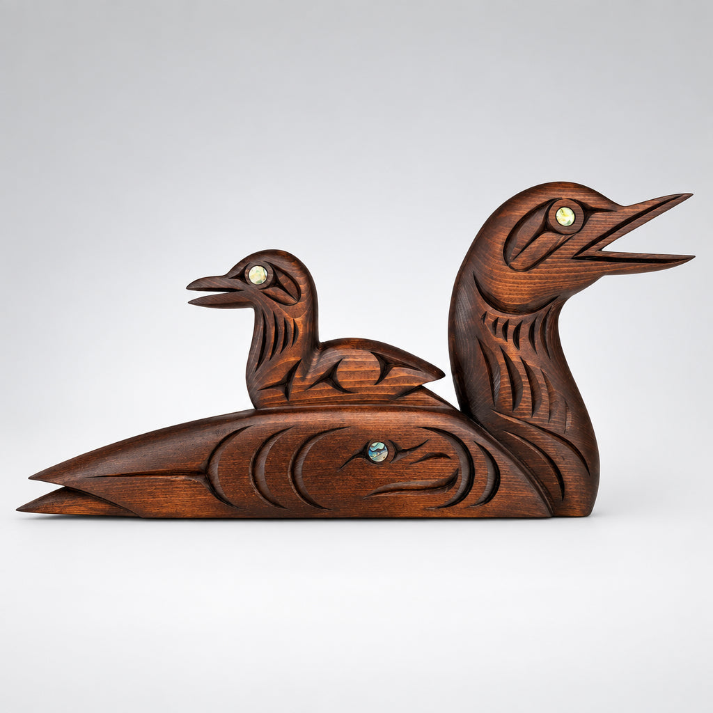 Loon & Baby (free standing)