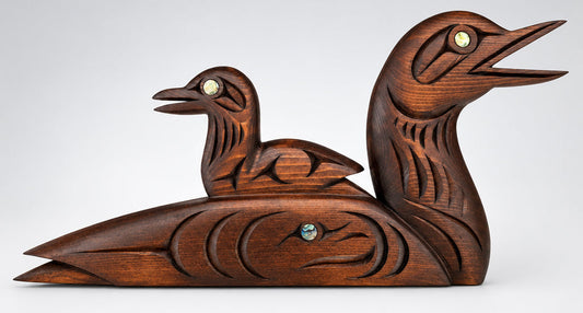 Loon & Baby (free standing)
