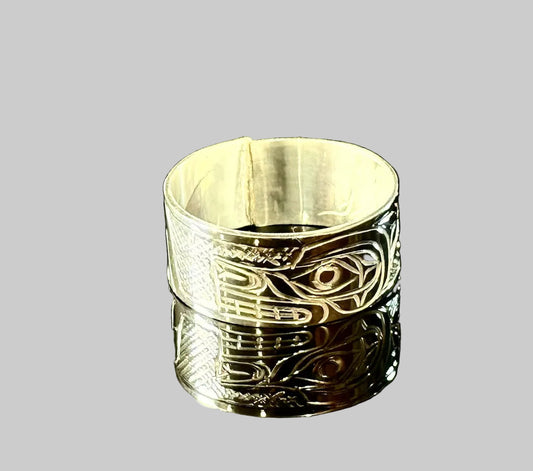 Stirling Silver Wolf Ring