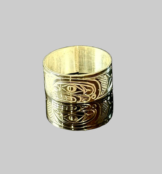 Stirling Silver Killer Whale Ring