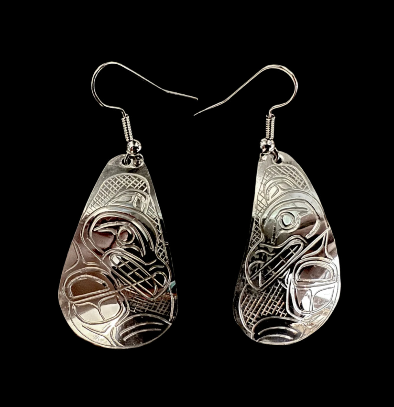 Silver Bear Earrings