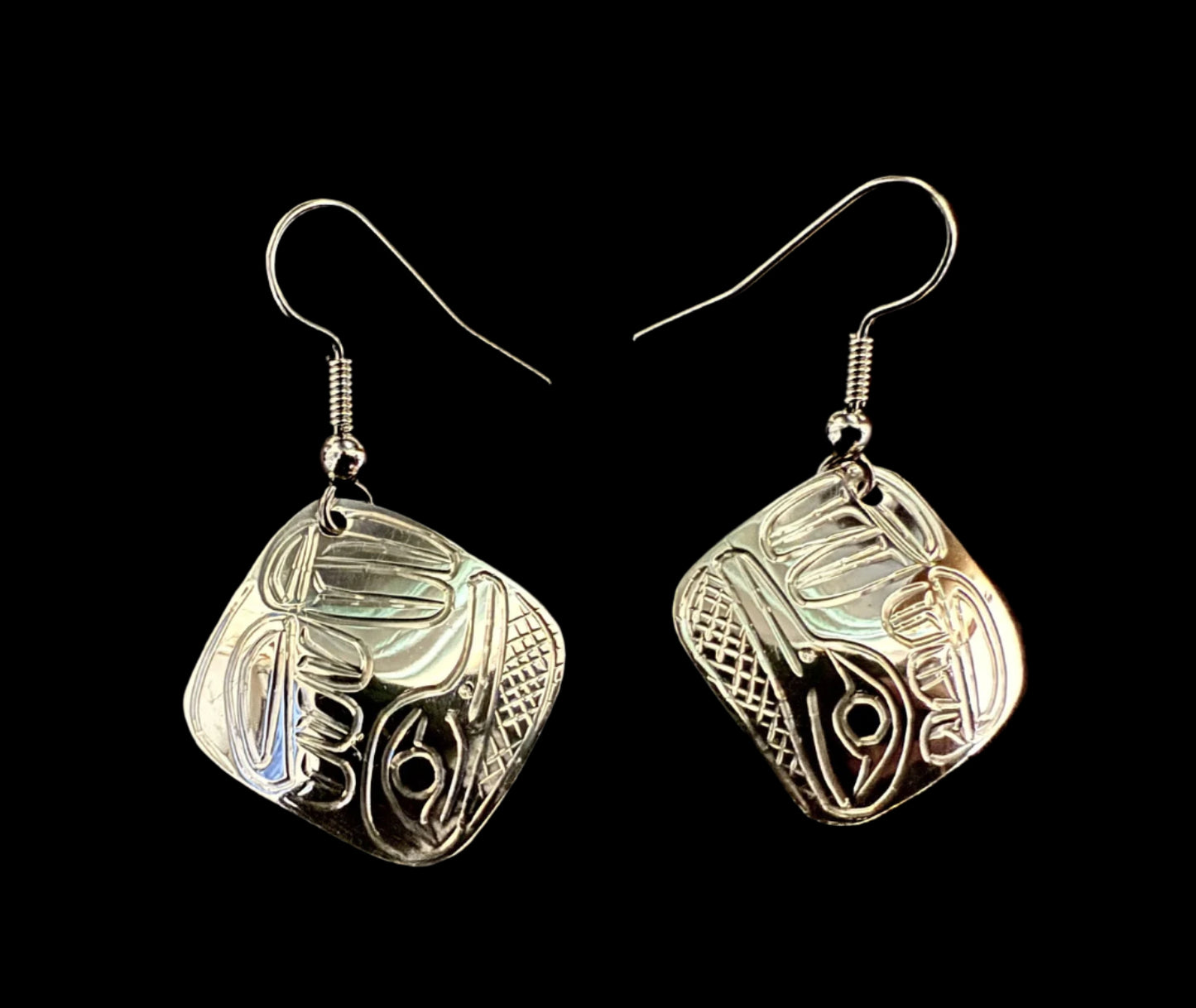 Silver Hummingbird Earrings