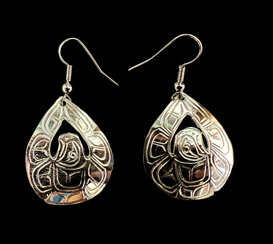 Silver Sterling Eagle Earrings