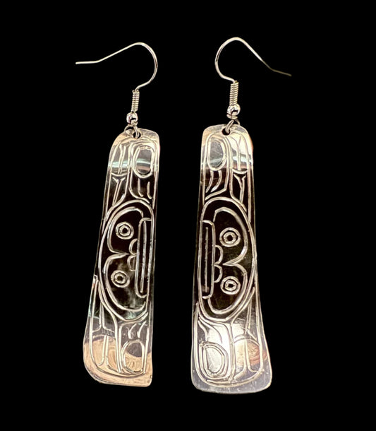 Sterling Silver Frog Earrings