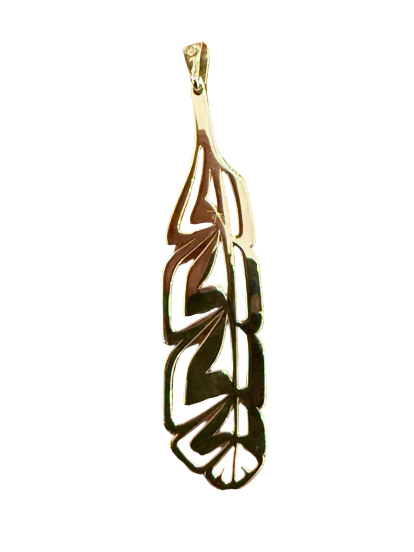 Sterling Silver Feather Pendant