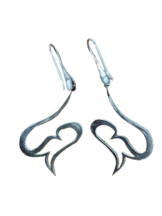 Sterling Silver Haidi Love External Earrings