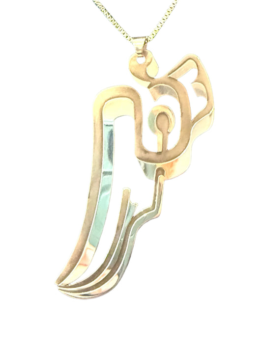 Sterling Silver Raven Pendant