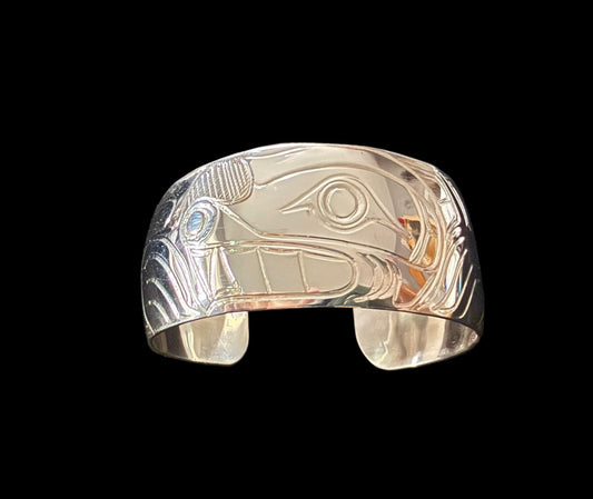 Sterling Silver 1" Bear Bracelet Cuff