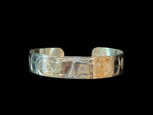 Sterling Silver Double Eagle Bracelet Cuff