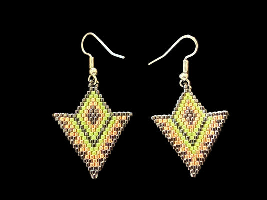 Arrowhead Beaded Earring